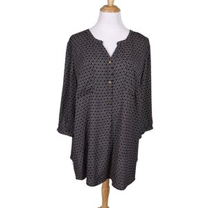 Catherines Blouse Womens Tunic, Sz 2X